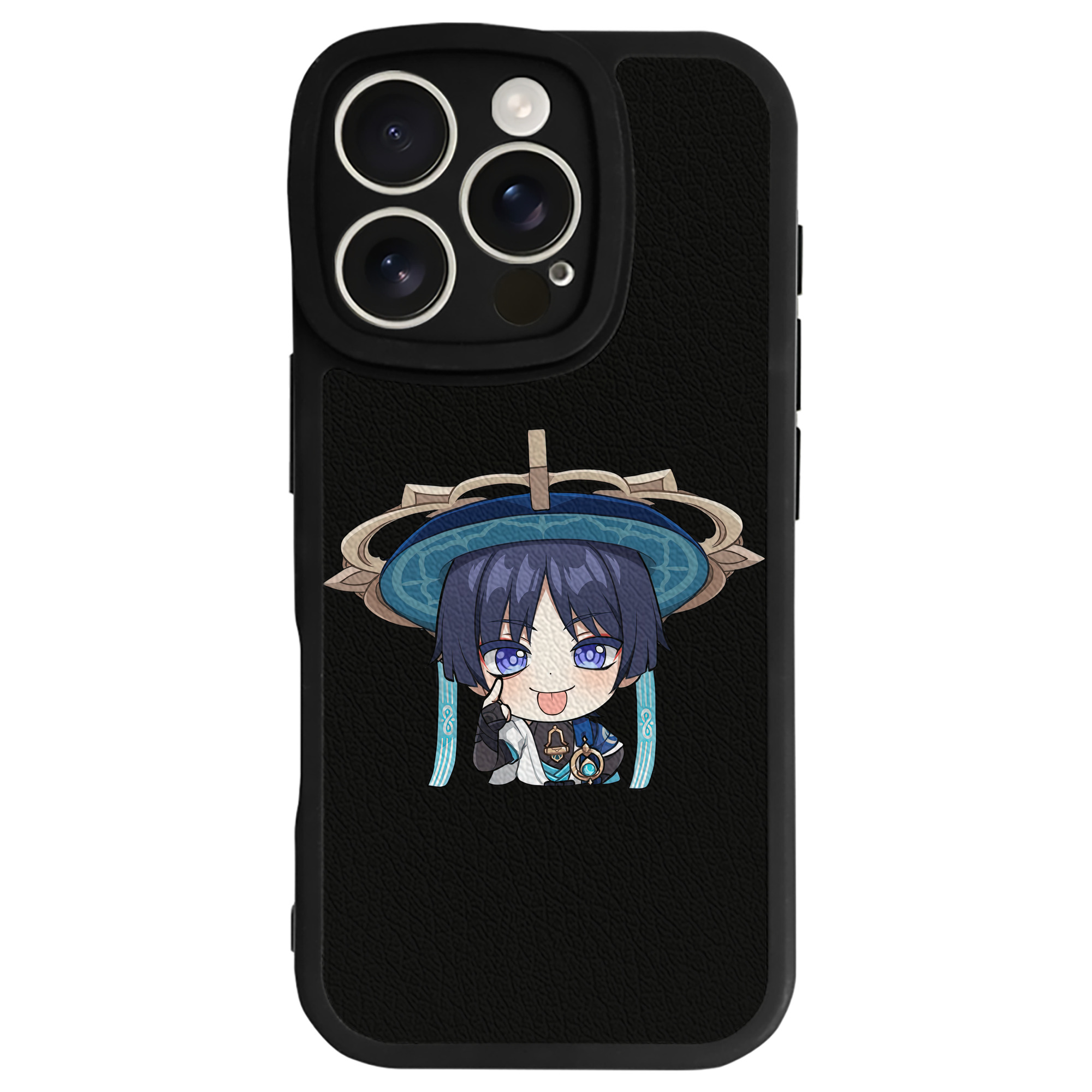 げんし神 さんペい genshin Sanpei 【iPhone 16シリーズ対応】シリコンスマホケース（レザー調） 材質：シリコン